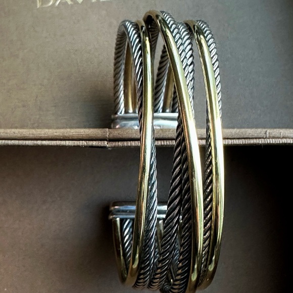 David Yurman Crossover Bangle Gold & Silver - Picture 6 of 13